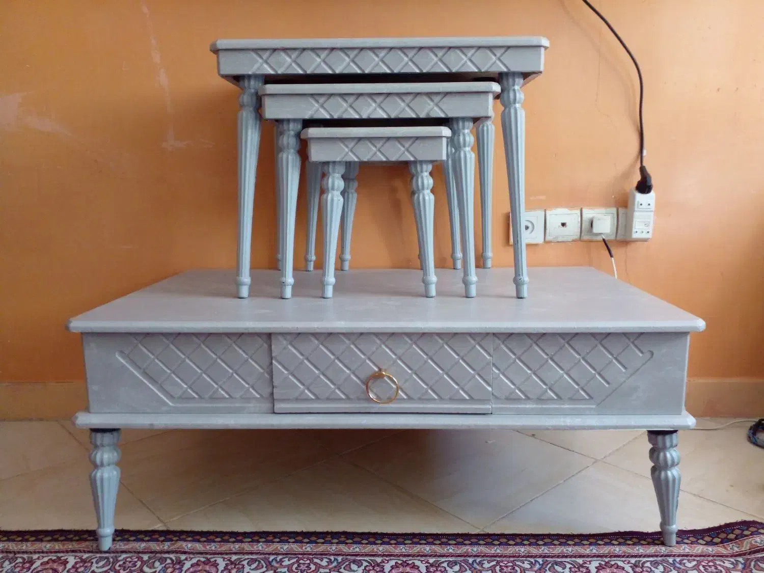 ۲ دست میز جلو مبلی و عسلی نو  آکبند|مبلمان خانگی و میز عسلی|بندرعباس, |دیوار