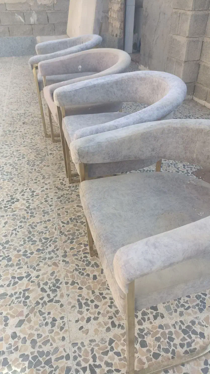 صندلی فلزی|صندلی و نیمکت|کوهنجان, |دیوار