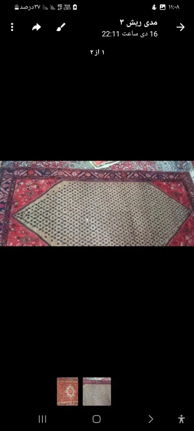 فرش دستباف قدیمی|فرش|سرخه حصار, |دیوار