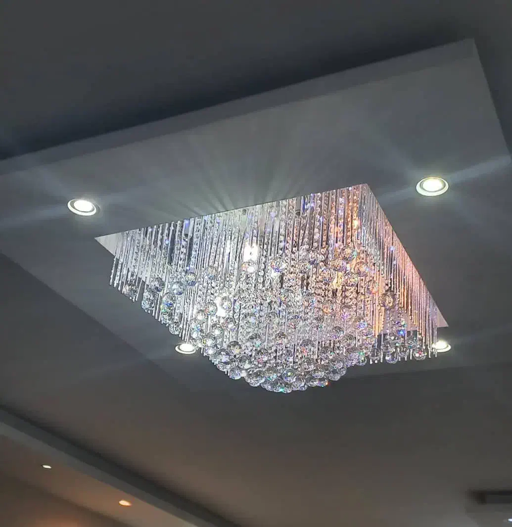 لوستر کریستال کنترلی|لوستر و چراغ آویز|کرج, گوهردشت|دیوار