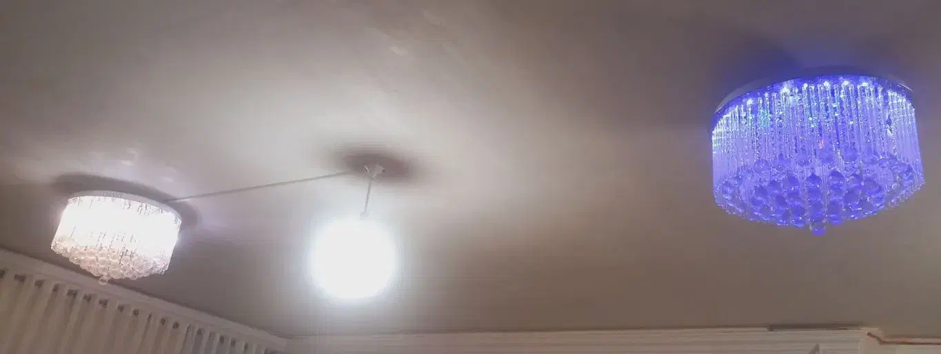 ۲ عدد لوستر کریستالی|لوستر و چراغ آویز|ملایر, |دیوار