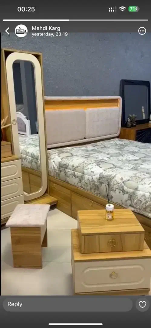 «سرویس تخت خواب مدل تارا*|تخت و سرویس خواب|کرمان, |دیوار