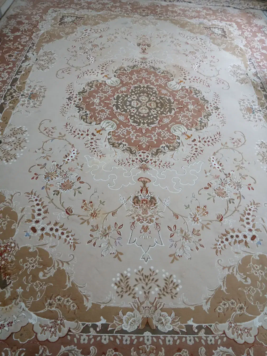 فرش ۱۲ متری کرم رنگ|فرش|رباطکریم, رباطکریم|دیوار