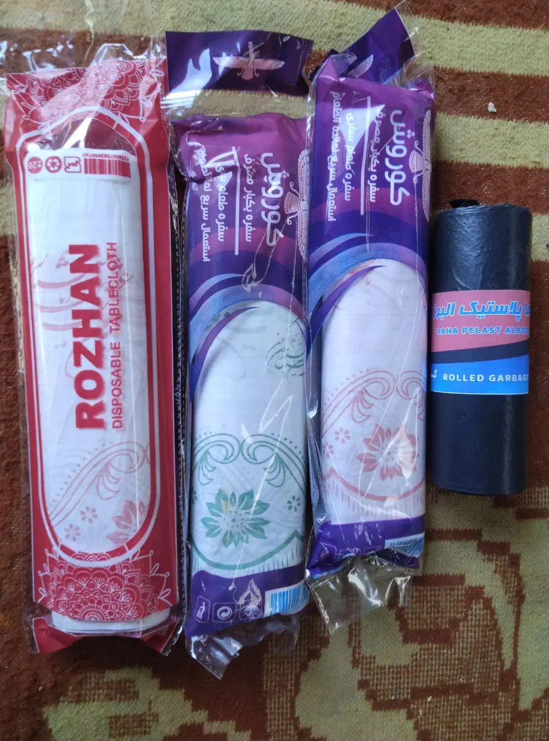 سفره یکبار مصرف و پلاستیک زباله بصورت عمده|سفره، حوله، دستمال آشپزخانه|جهرم, |دیوار