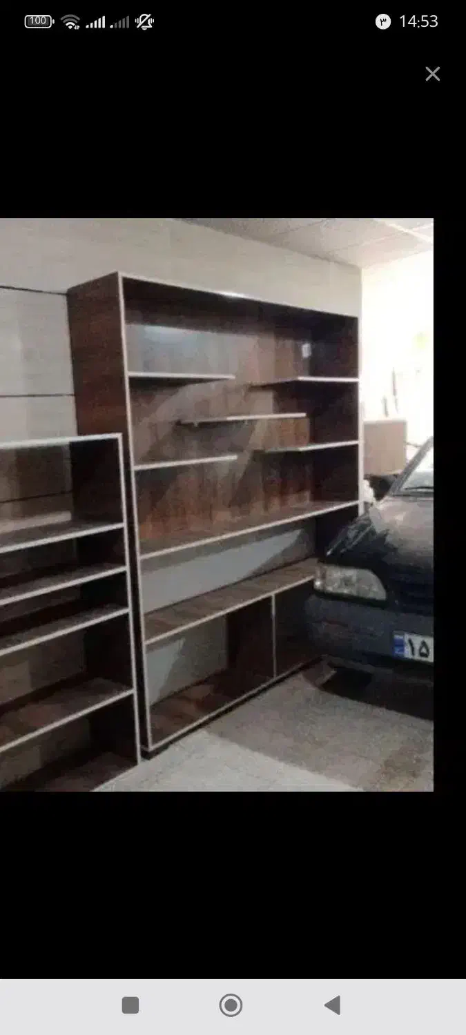 چوبی|کتابخانه، شلف، قفسه‌های دیواری|ایلام, |دیوار