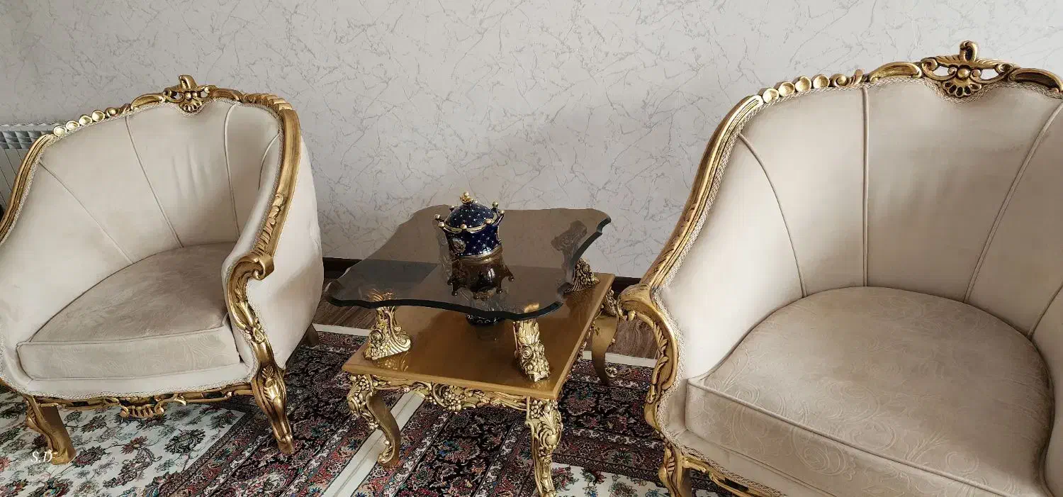 یه دست مبل ۹ نفره سالم و تمیز|مبلمان خانگی و میز عسلی|یزد, |دیوار