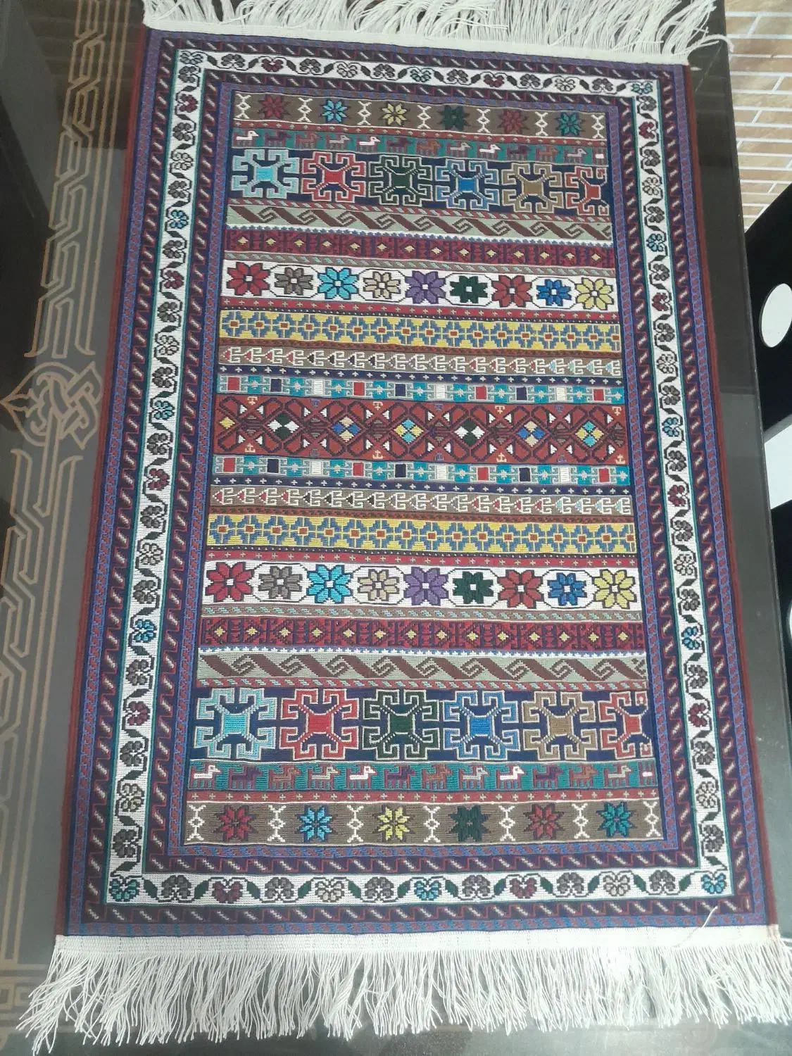 گلیم ۶۰در۹۰|گلیم، جاجیم، گبه|سیرجان, |دیوار