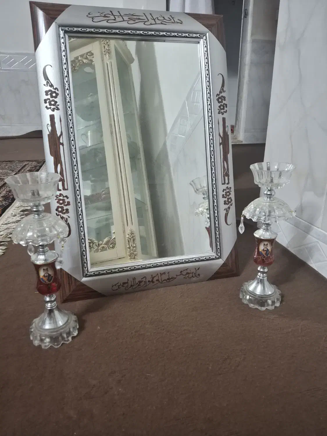 آینه شمعدان|آینه|بیرجند, |دیوار