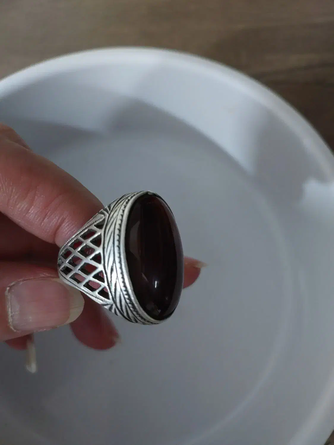 انگشتر نقره عقیق یمنی|جواهرات|تهران, سلسبیل شمالی|دیوار