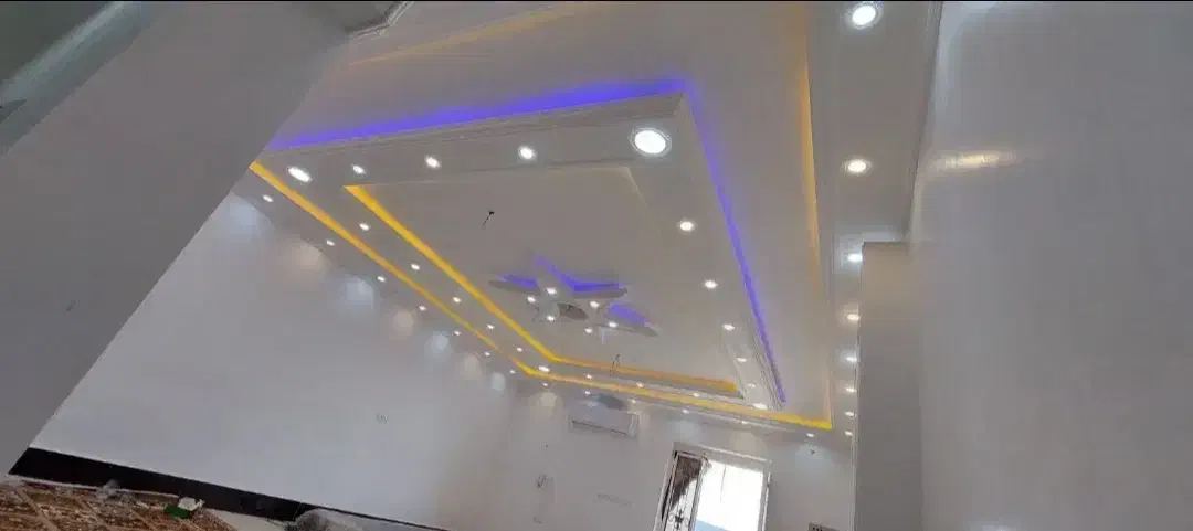 گچ کاری سفید کاری ابزار نور مخفی|خدمات پیشه و مهارت|بناب, |دیوار