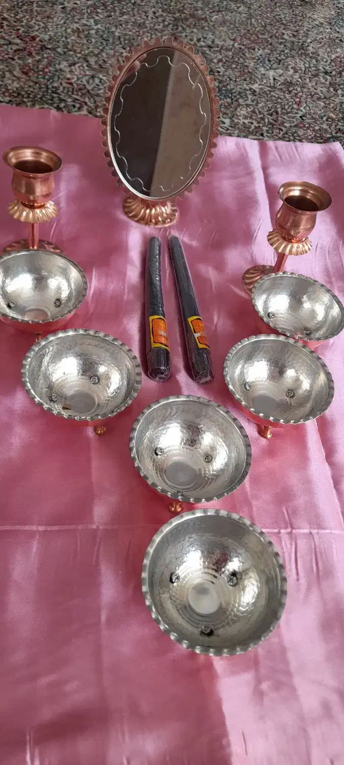 سفره هفت سین مسی|صنایع دستی و سایر لوازم تزئینی|کرمان, |دیوار