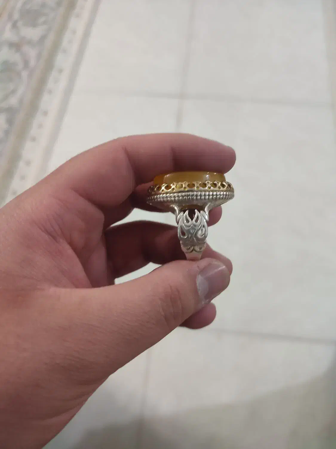 انگشتر یاعلی خطی خیلی زیبا کار استاد حسنی|جواهرات|رفسنجان, |دیوار