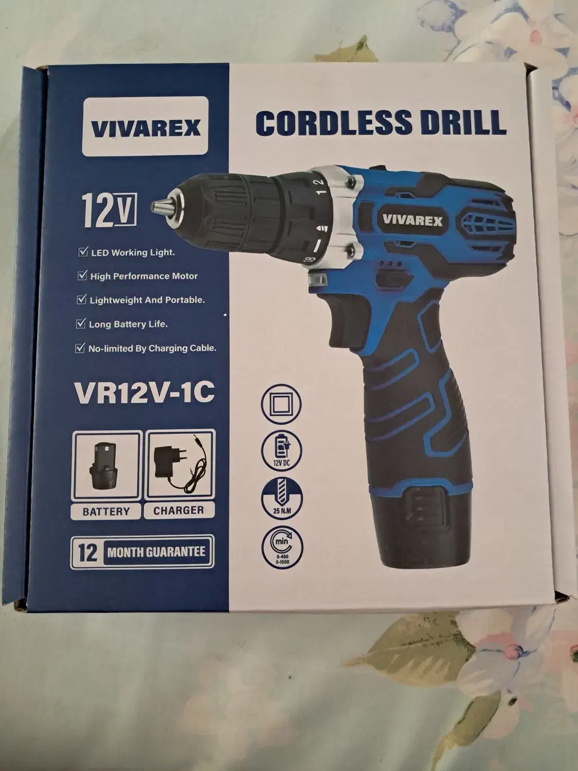 دریل شارژی  ویوارکس.  تک باطری|ابزارآلات|گناباد, |دیوار