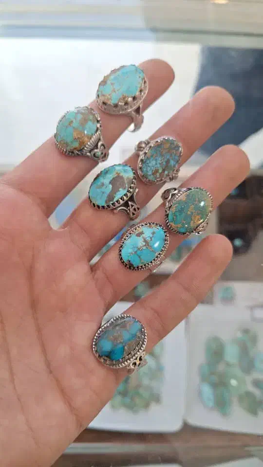 انگشتر فیروزه رکاب نقره|جواهرات|نیشابور, فردوس شمالی|دیوار
