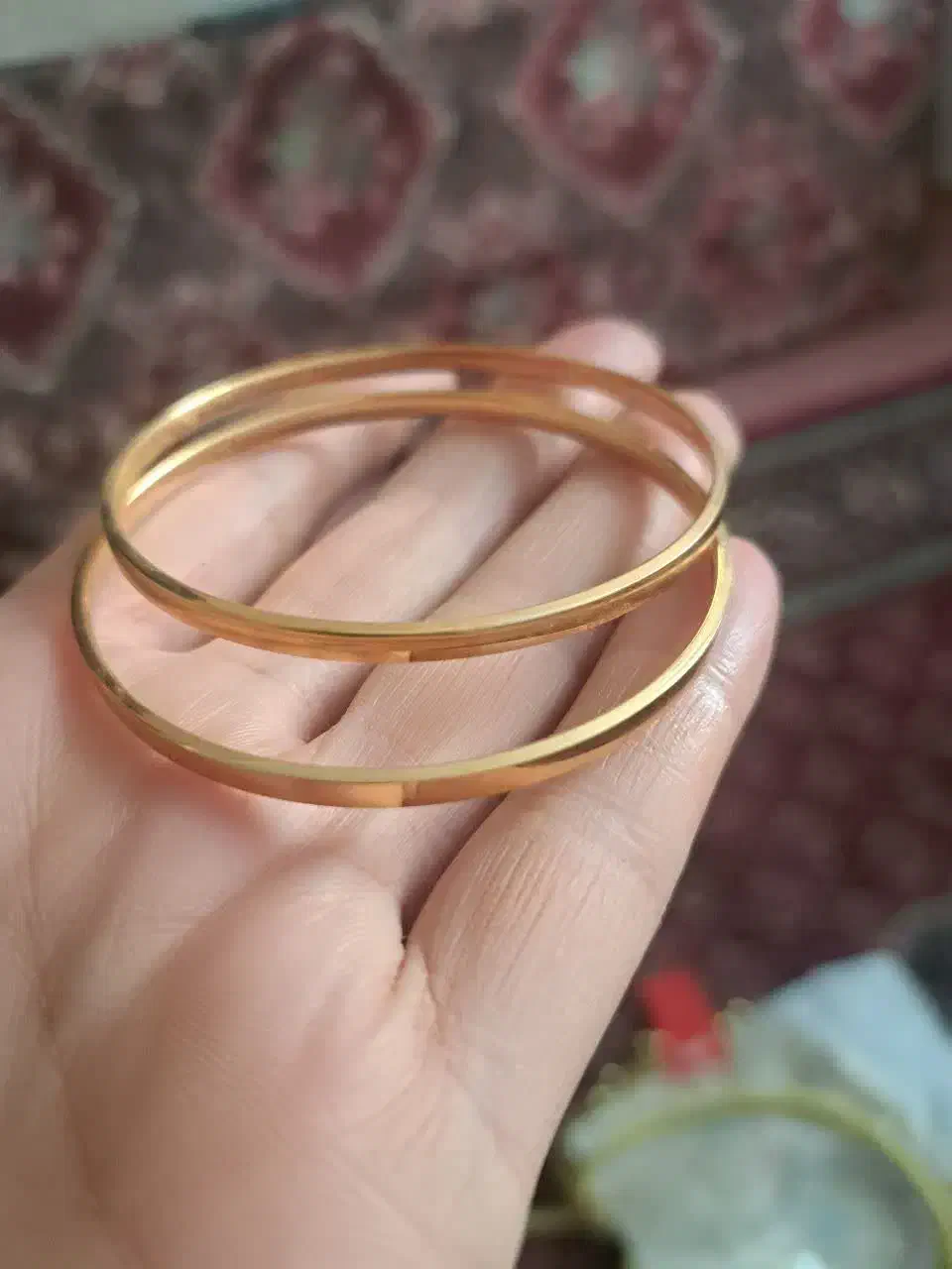 النگواینه ای سایز ۲ باهم حدود ۷ گرم|جواهرات|زنجان, |دیوار