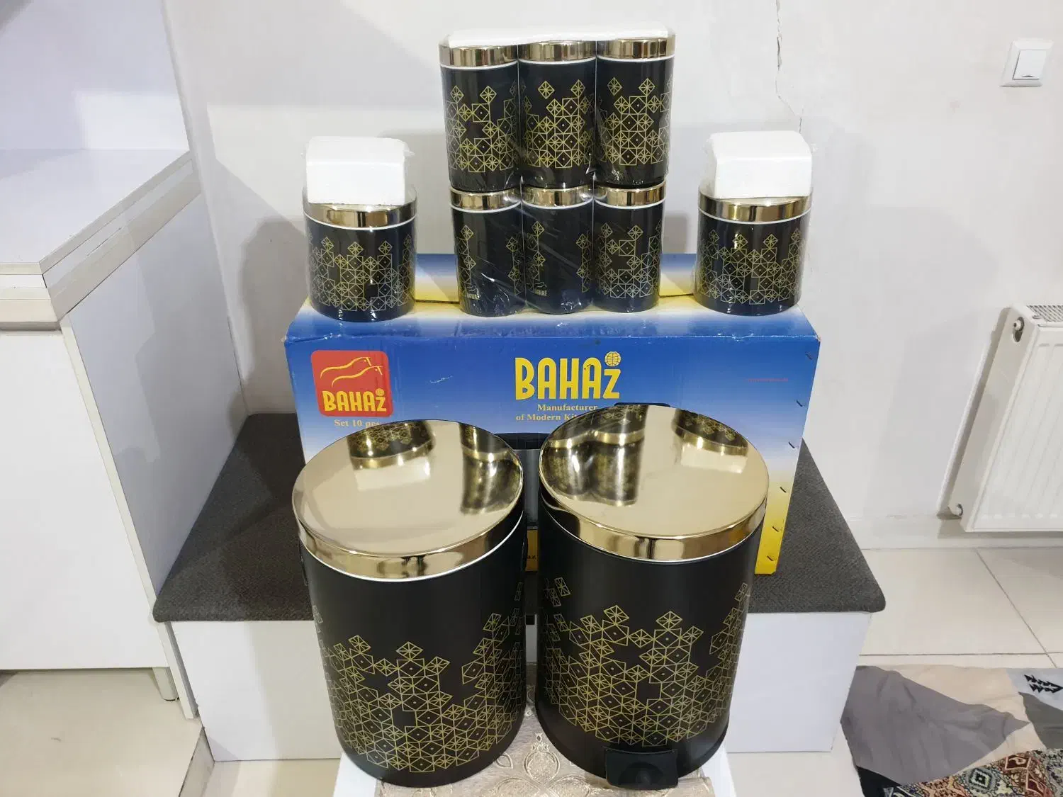 سرویس آشپزخانه ۱۰ پارچه نو|ظروف نگهدارنده، پلاستیکی، یک‌بارمصرف|بهارستان, |دیوار