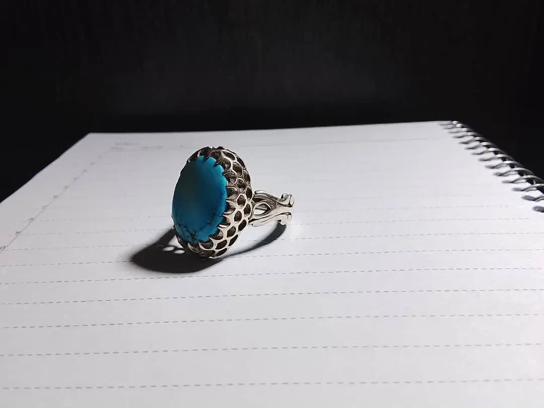 انگشتر فیروزه نگین عقیق یمنی اصل و نگین فیروزه|جواهرات|مشهد, گلشور|دیوار