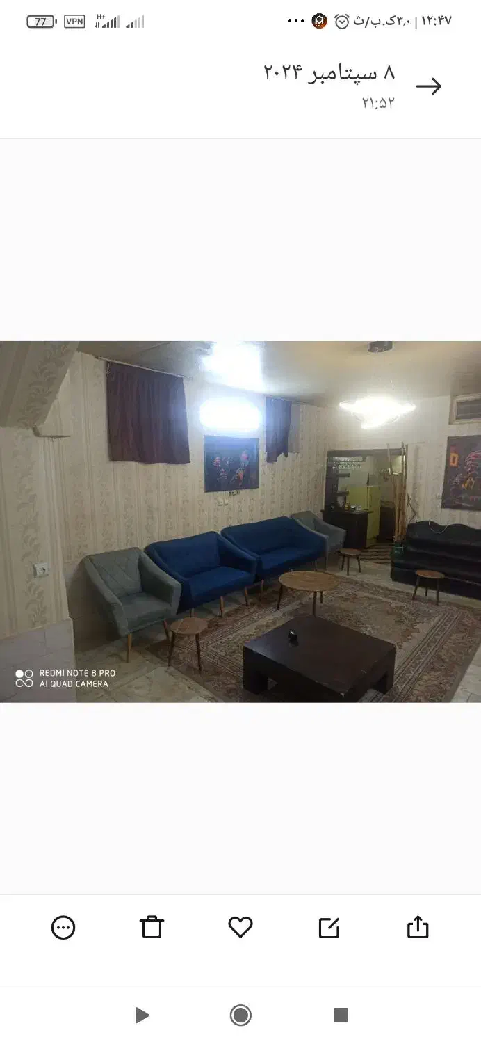 اجاره منزل 1خوابه برای مسافرین و همشهریان عزیز|اجارهٔ کوتاه‌مدت آپارتمان و سوئیت|اصفهان, باغ زیار|دیوار
