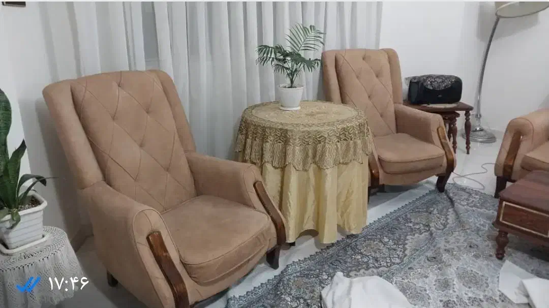 سرویس مبل ۷ نفره|مبلمان خانگی و میز عسلی|اندیشه, اندیشه فاز ۴|دیوار