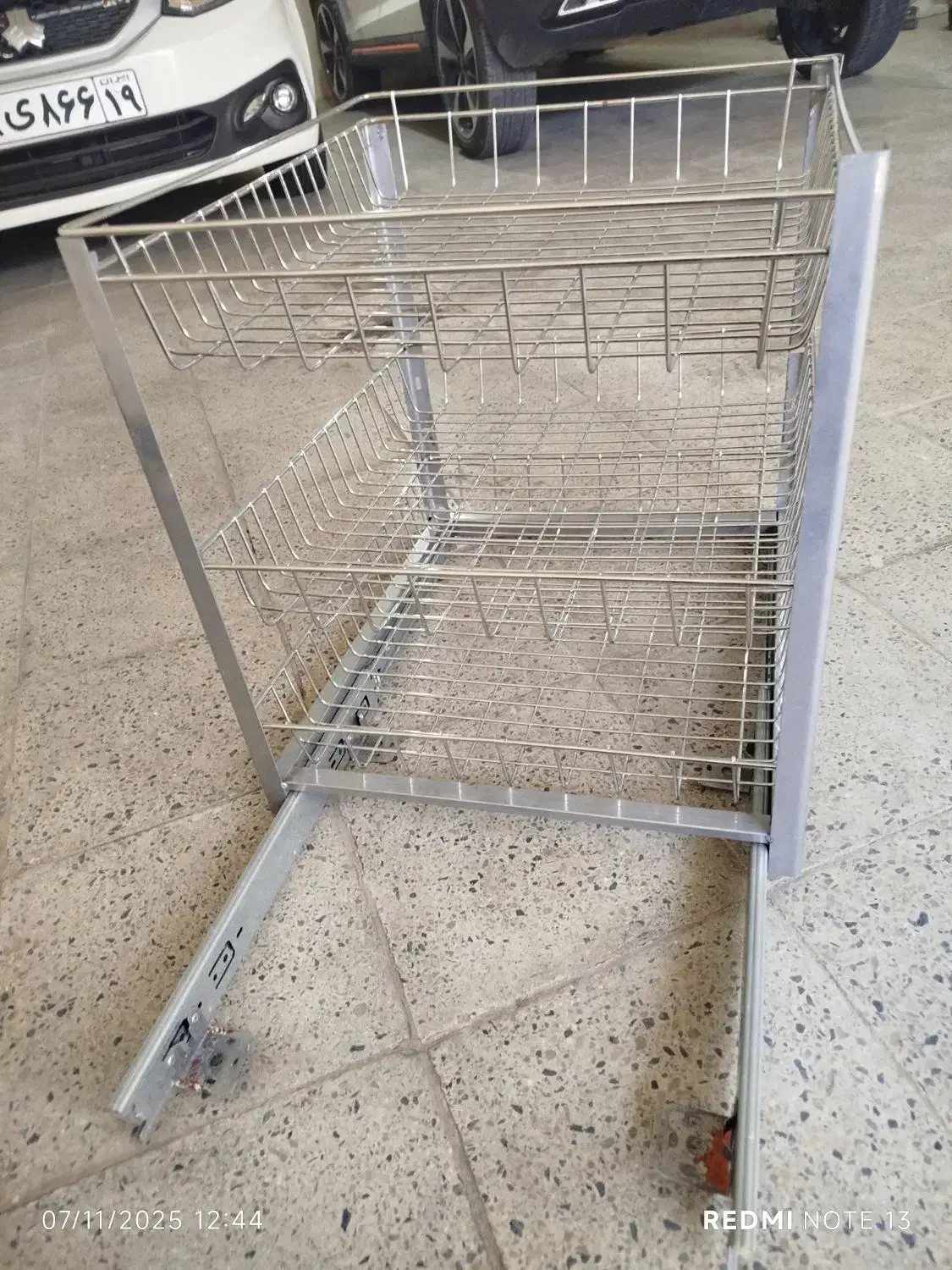 قفسه ریلی استیل|آبچکان و نظمدهنده ظروف|کرمانشاه, |دیوار