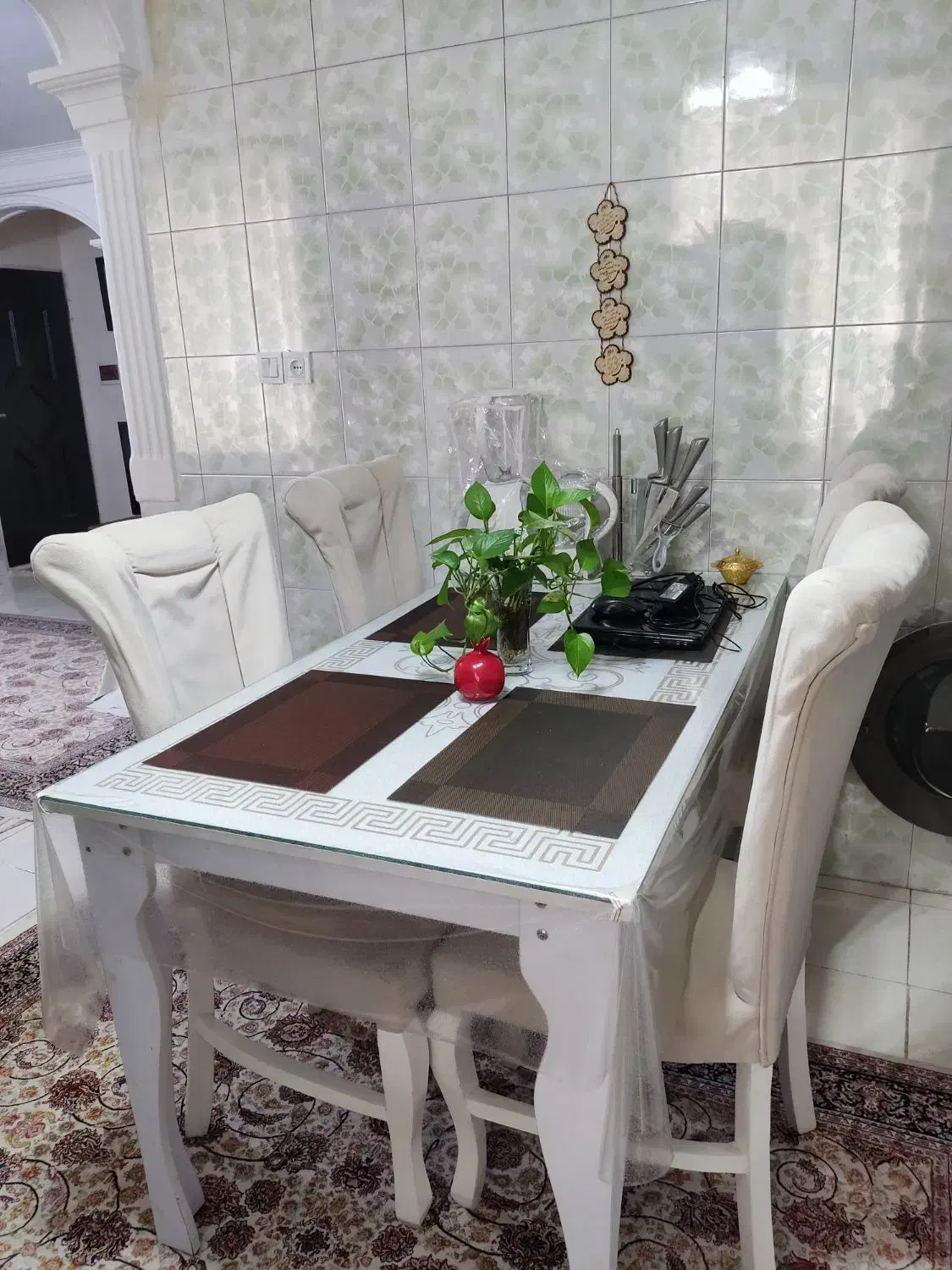 میز ناهار خوری۶نفره|میز و صندلی غذاخوری|محمدیه-قزوین, |دیوار