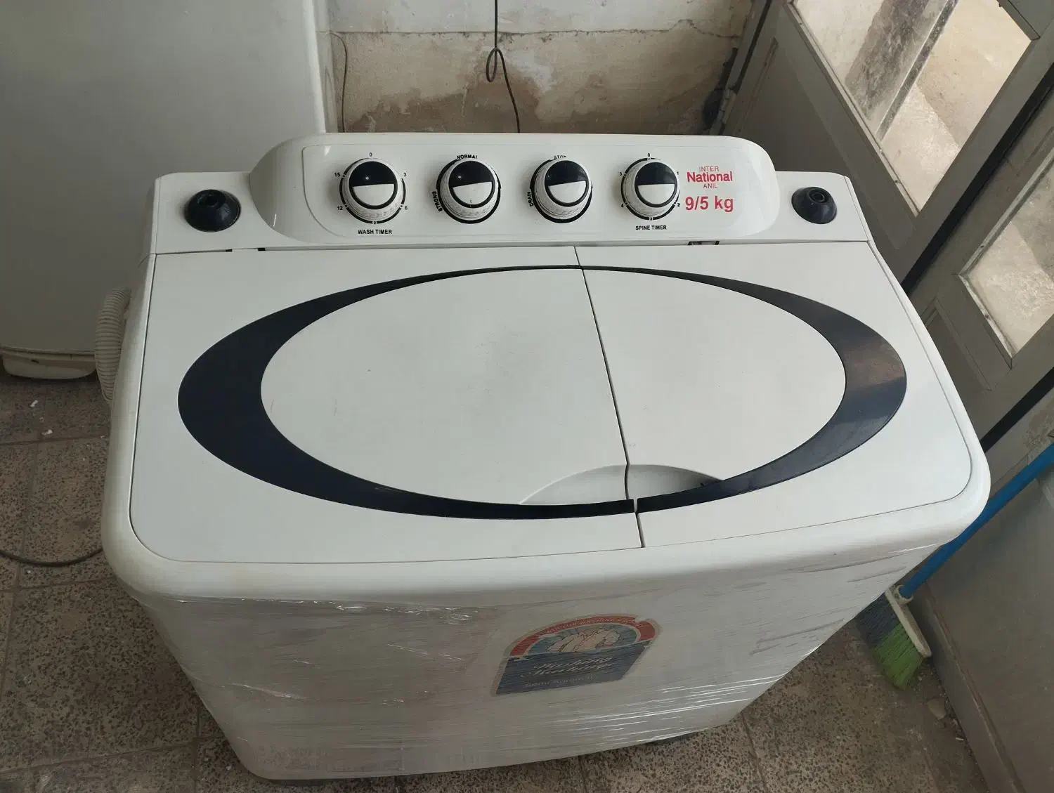 لباسشویی ناسیونال 9.5 کیلویی|ماشین لباسشویی و خشککن لباس|آزادشهر, |دیوار