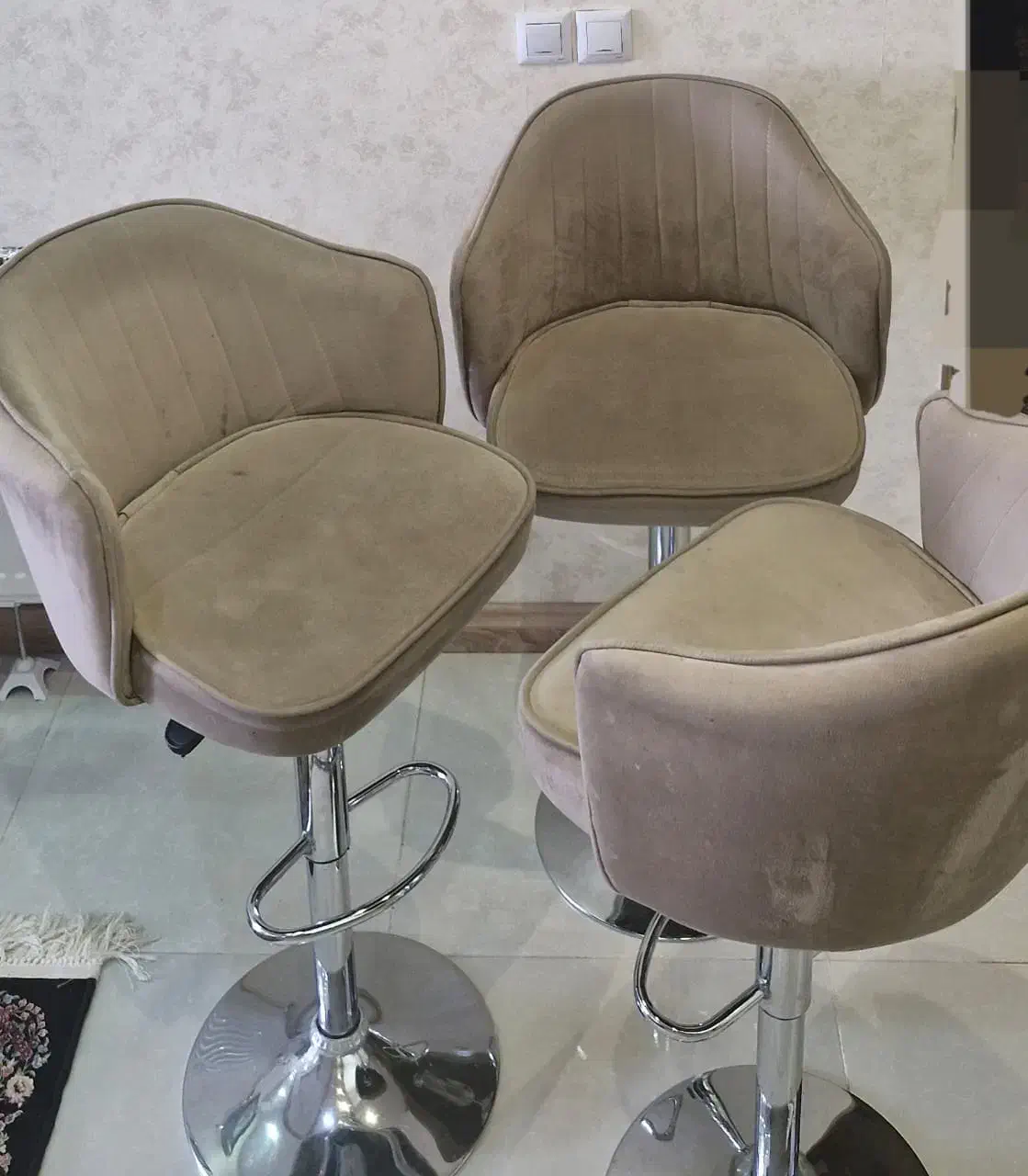 صندلی اپن و جزیره جکدار|میز و صندلی غذاخوری|فولادشهر, C4|دیوار