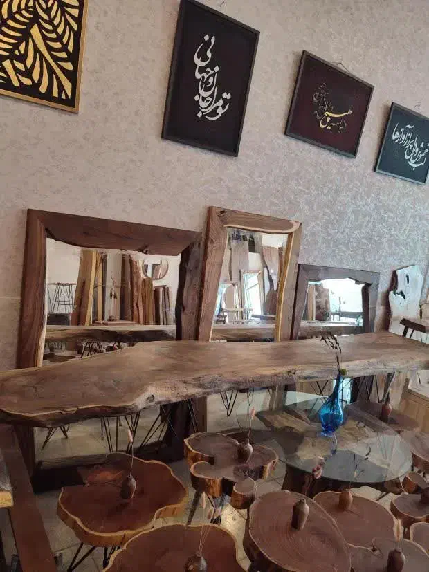 آینه میزو صندلی|مبلمان خانگی و میز عسلی|خمینی‌شهر, |دیوار