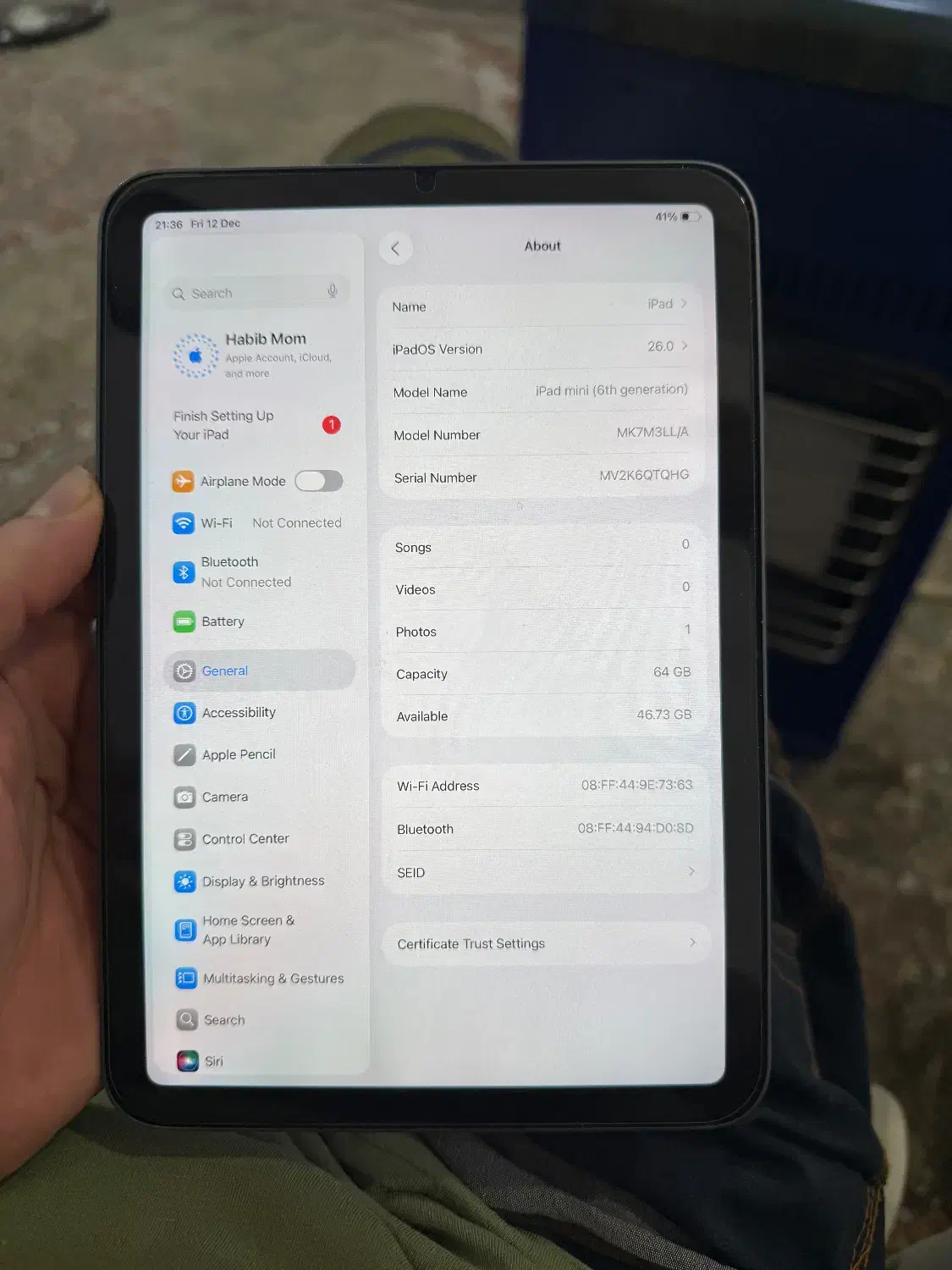 ایپد مینی 6 ipad mini|تبلت|اهواز, نادری|دیوار
