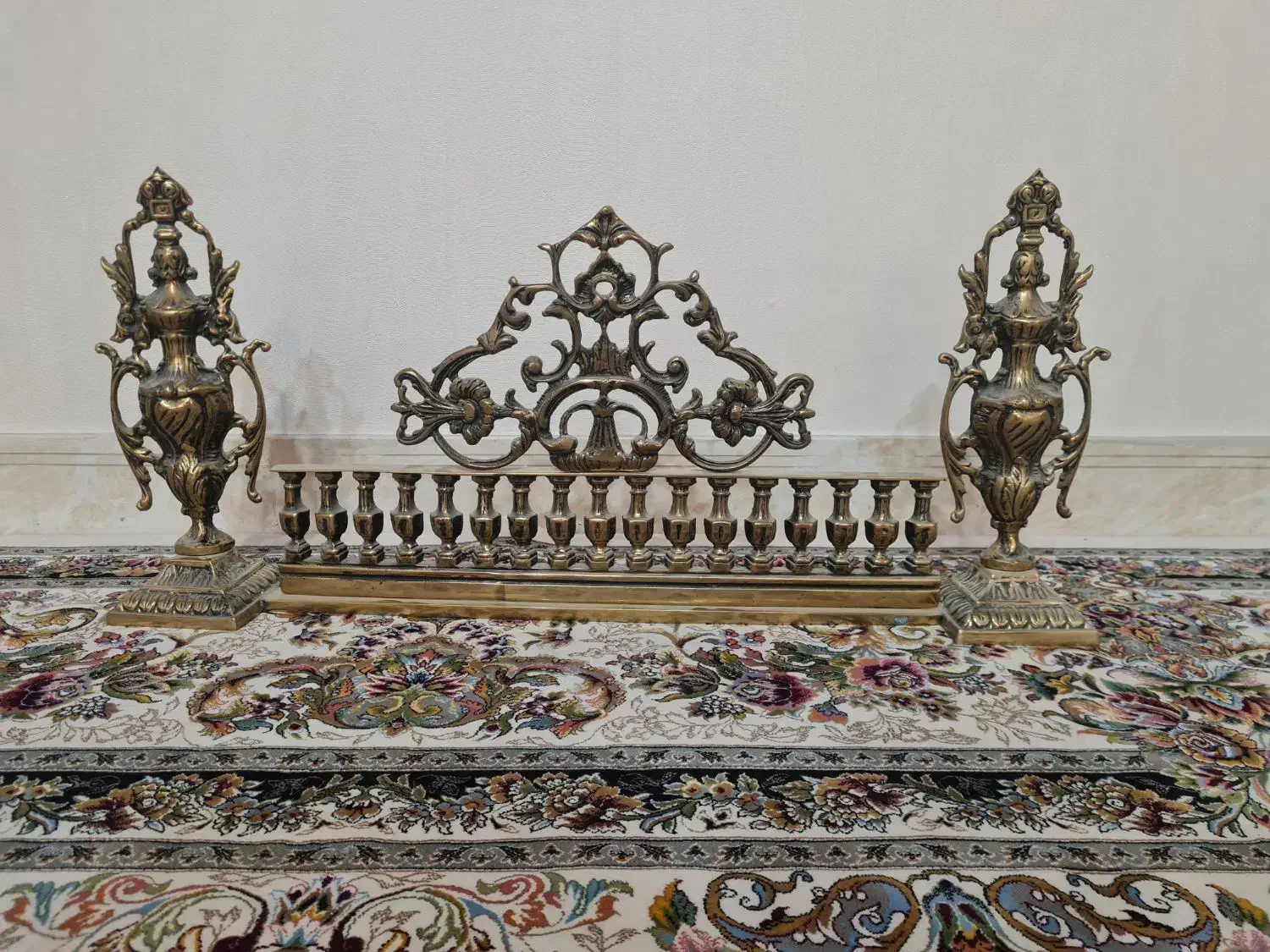 گارد برنجی جلوی شومینه|بخاری، هیتر، شومینه|ملارد, |دیوار