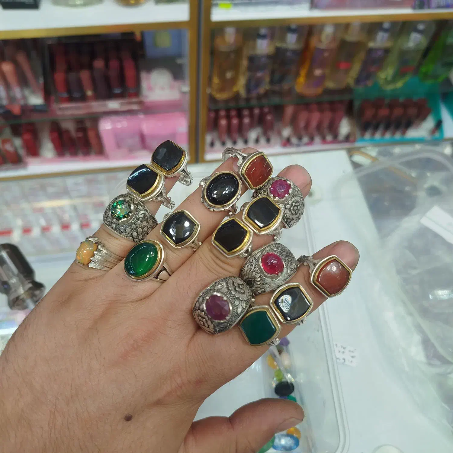 177 گرم انگشتر نقره دستساز فاخر و اعلا فروش یکجا|جواهرات|اسلامشهر, مطهری|دیوار