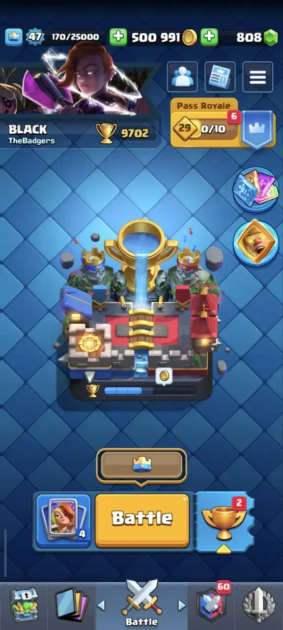 اکانت ناب کلش رویال لول47|کنسول، بازی ویدئویی و آنلاین|تهران, نیروی هوایی (پیروزی)|دیوار