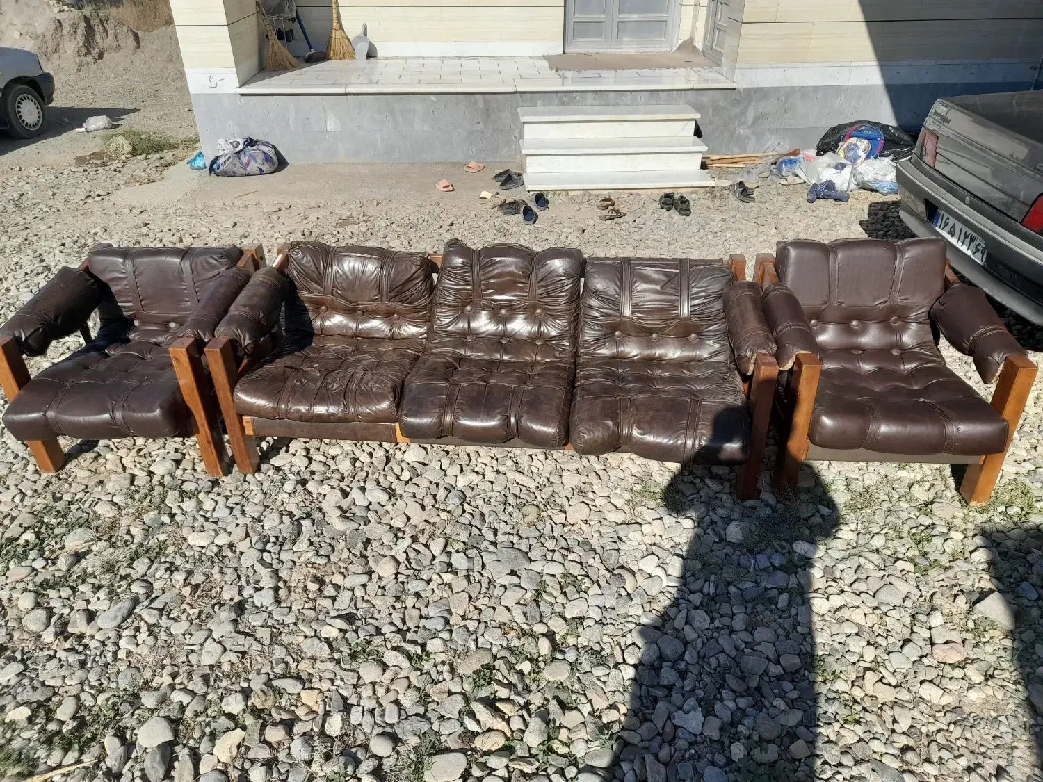 مبل یه دونه سه نفره و دوتا تک نفره|مبلمان خانگی و میز عسلی|گنبد کاووس, |دیوار