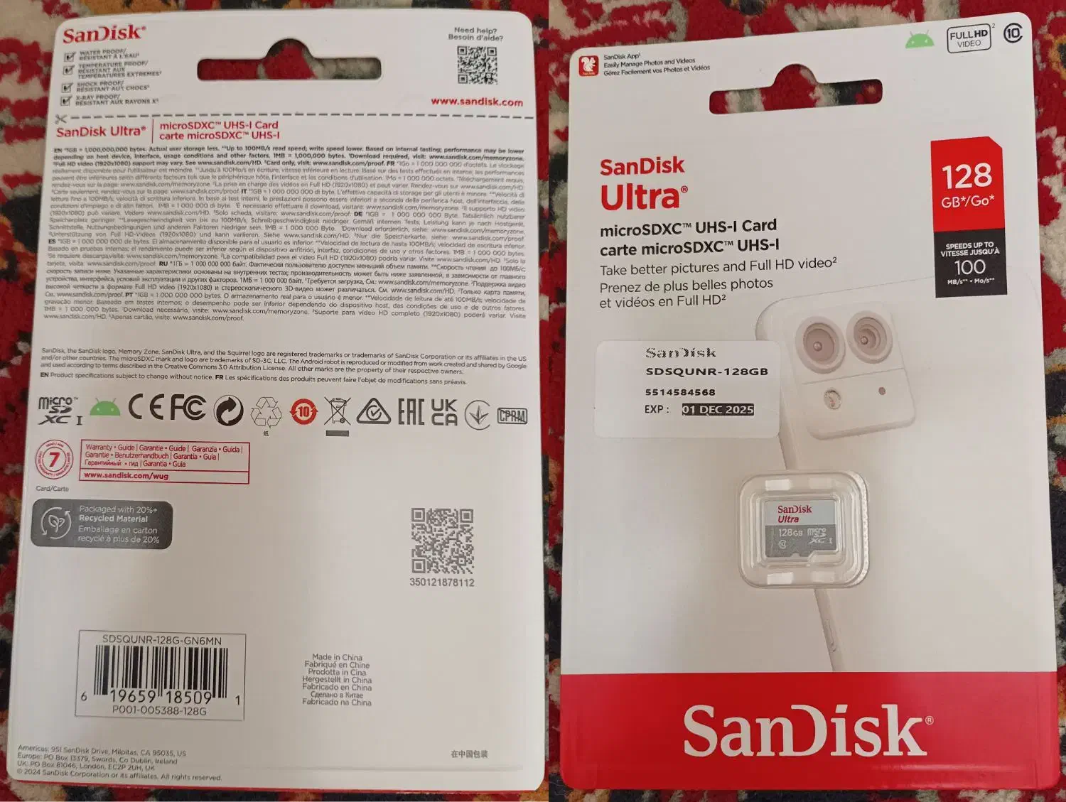 SanDisk 128-Anket-Manstet|لوازم جانبی موبایل و تبلت|تبریز, |دیوار