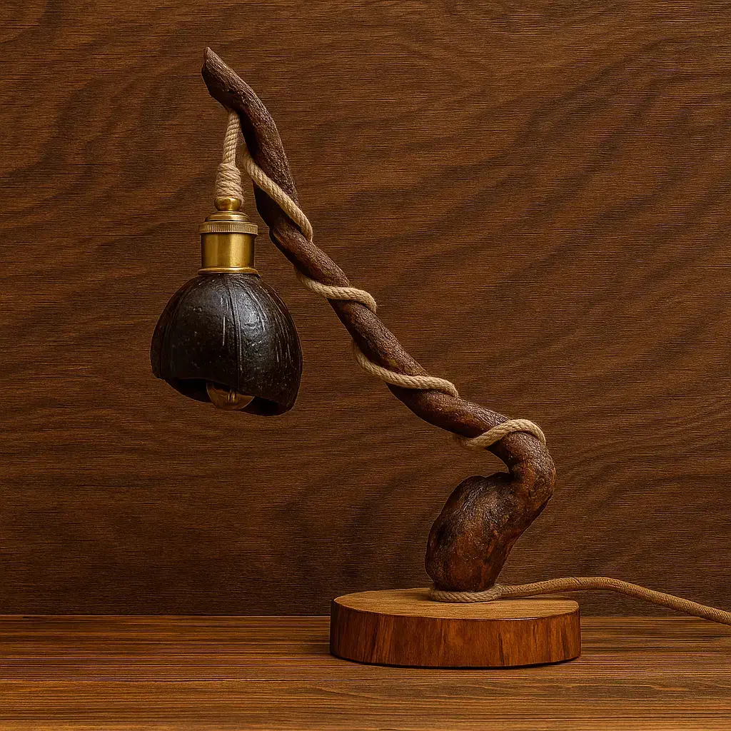 آباژور  دست‌ساز چوبی|چراغ خواب و آباژور|تهران, قصر فیروزه ۲|دیوار