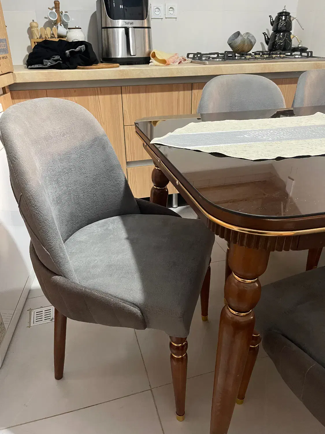 میز ناهارخوری ۶نفره شیک|میز و صندلی غذاخوری|تهران, بنی‌هاشم|دیوار