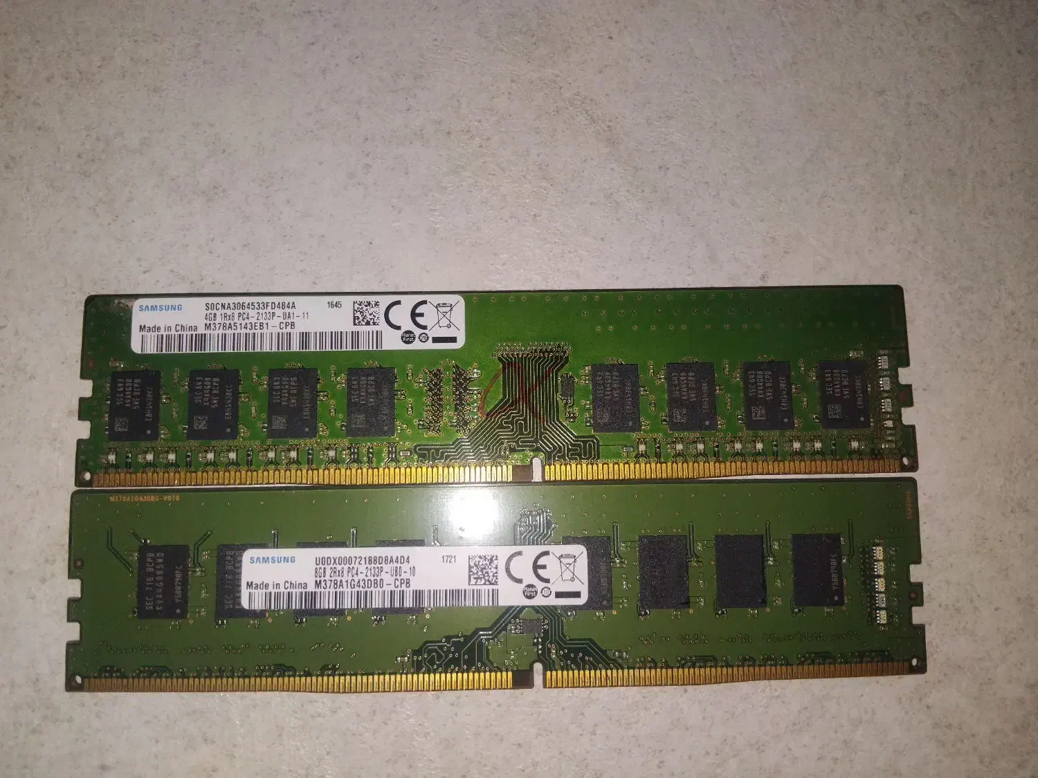 Ram DDR4 دوعدد رم ۴و۸ گیگ|قطعات و لوازم جانبی رایانه|خرم‌آباد, |دیوار
