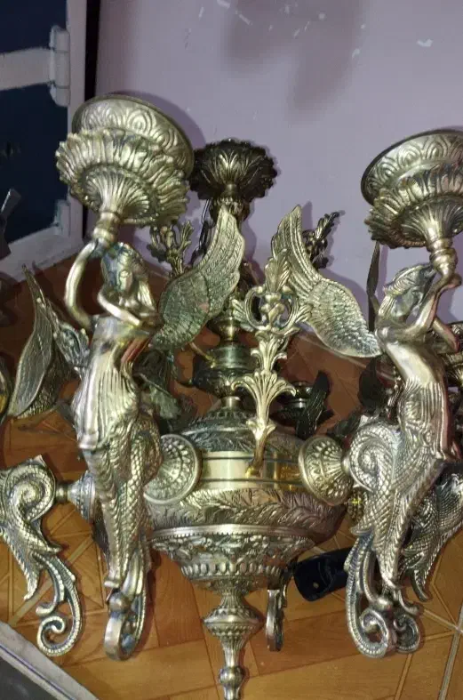 لوستر برنز اصل|لوستر و چراغ آویز|الشتر, |دیوار