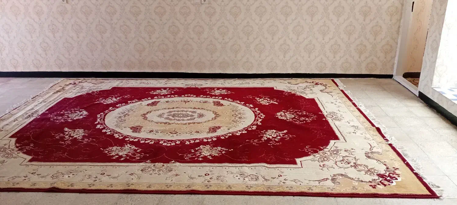 رو بالشی مخمل و دو عدد فرش ۱۲ متری|فرش|رومشکان, |دیوار