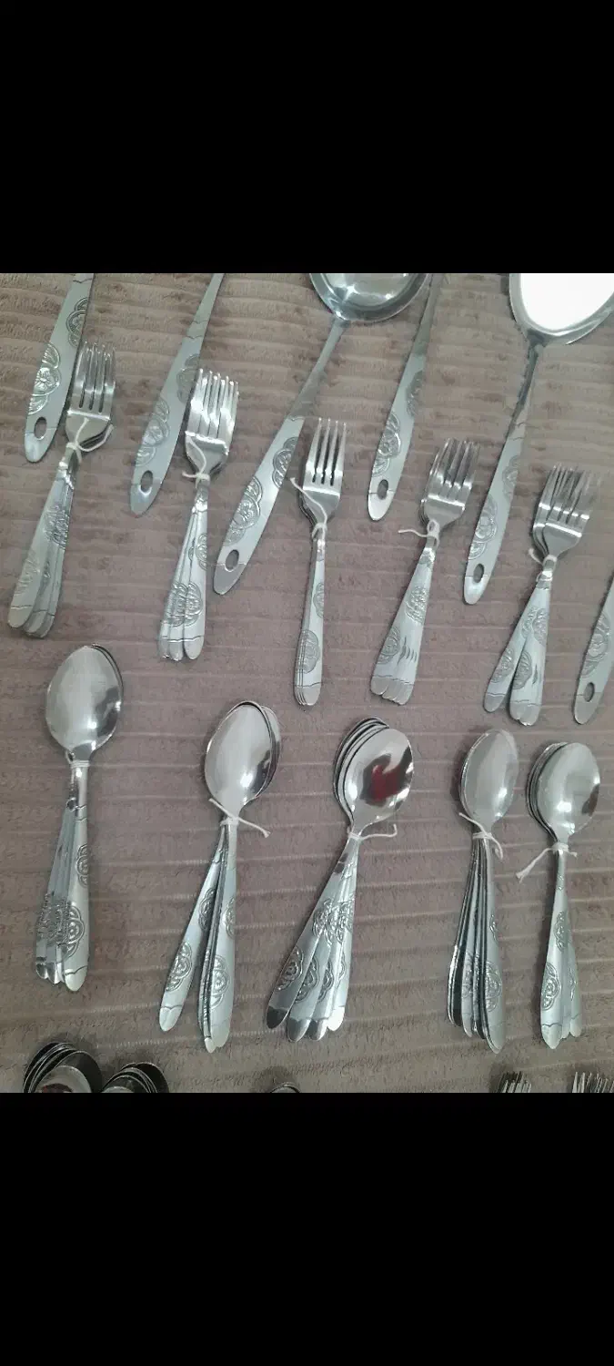 قاشق چنگال درحد برای ۳۰نفر مهمون بفروش میرسد|ظروف سرو و پذیرایی|خوی, |دیوار