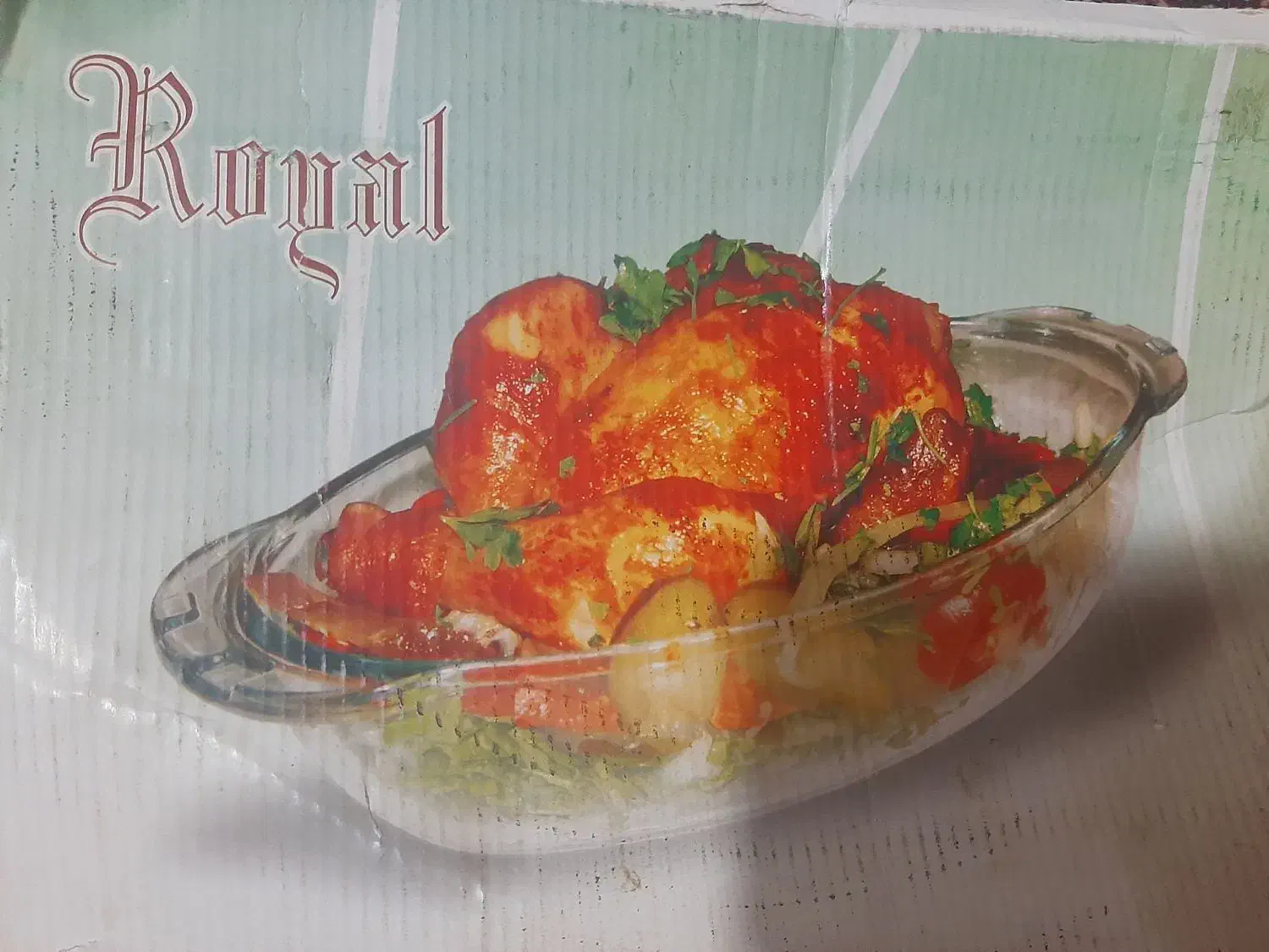 جا مرغی شیشه ای درب چفت شو|ظروف سرو و پذیرایی|شیراز, ریاستی|دیوار