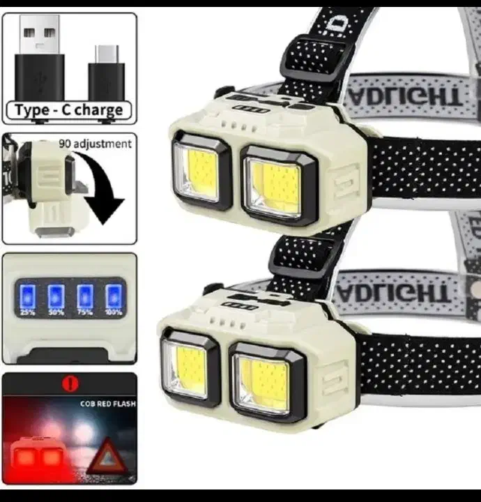 چراغ پیشانی hx816s برند cob|کوهنوردی و کمپینگ|فراشبند, |دیوار