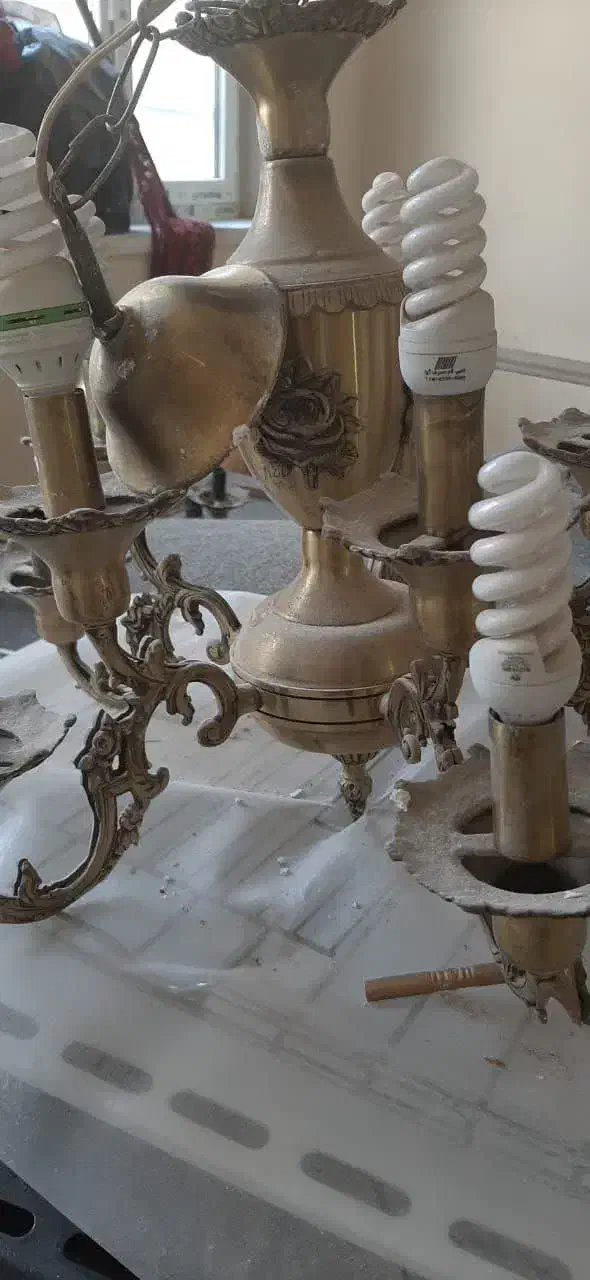 فروش لوستر برنجی|لوستر و چراغ آویز|کرج, برغان|دیوار