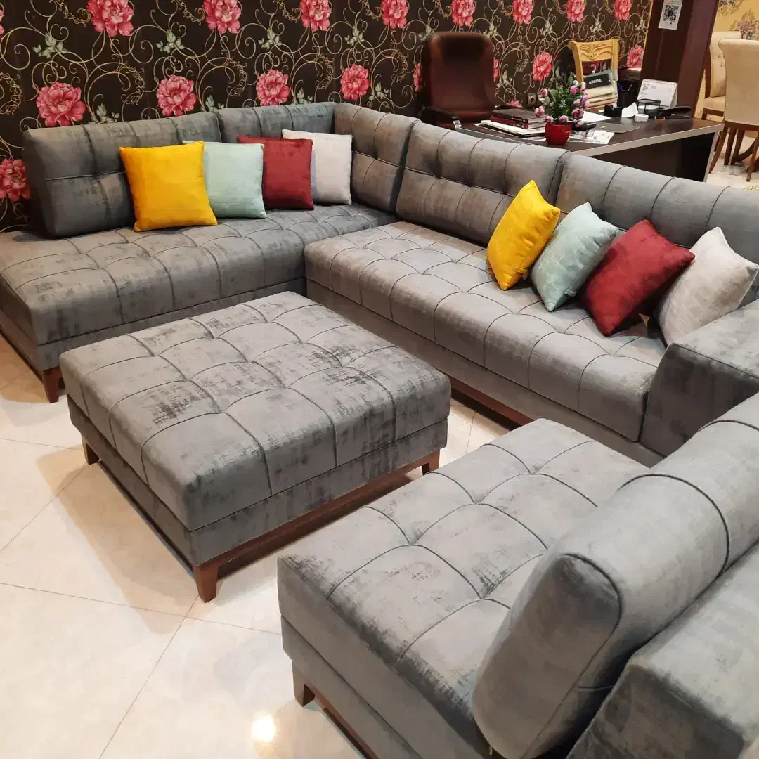 مبل،مبلمان راحتی ال کاژو ۷ نفره + پاف نقد،اقساط|مبلمان خانگی و میز عسلی|رباطکریم, وهن آباد|دیوار