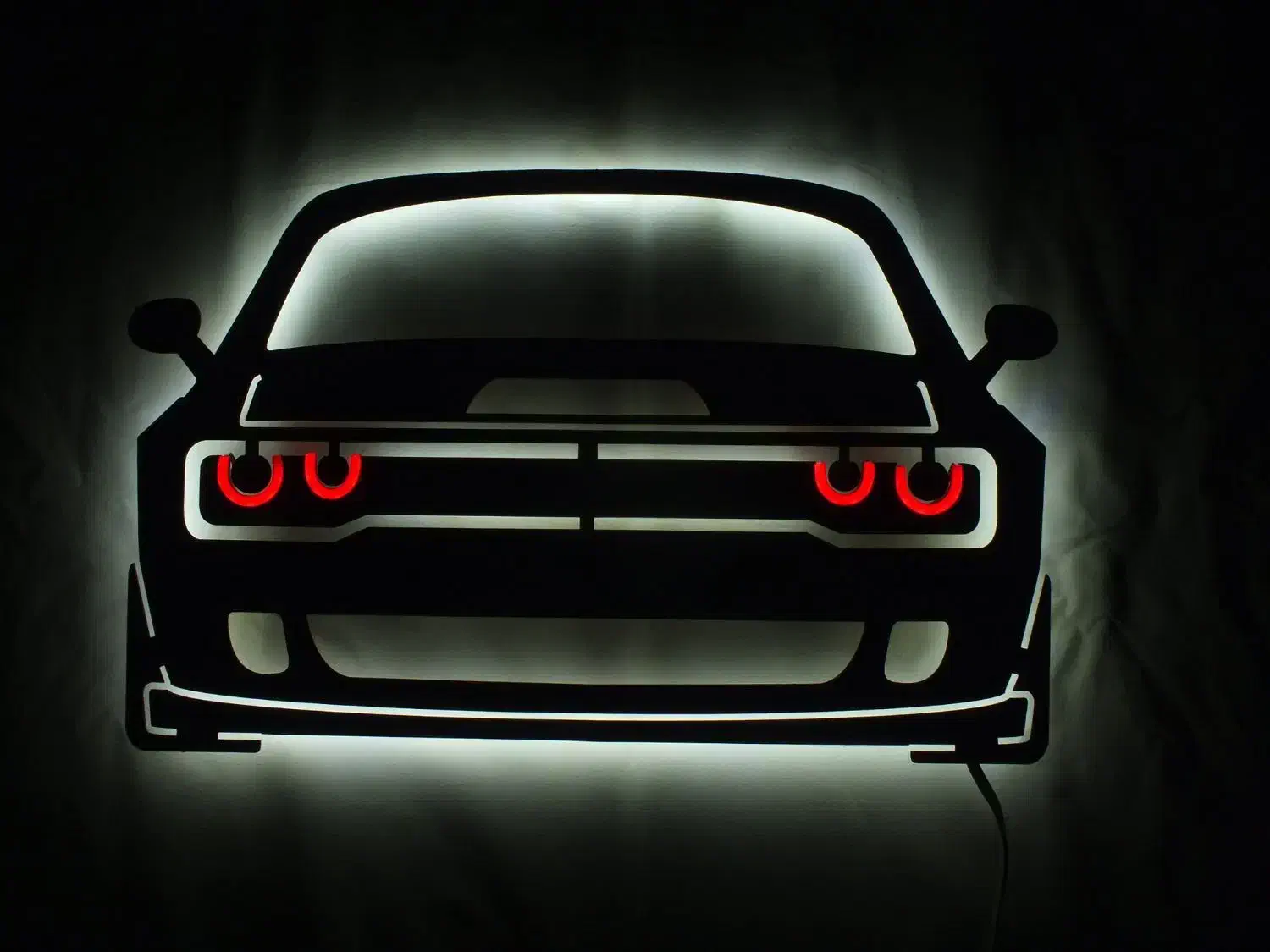 تابلو بک لایت طرح ماشین دوج چلنجر|تابلو، نقاشی، عکس|تهران, جوادیه تهرانپارس|دیوار