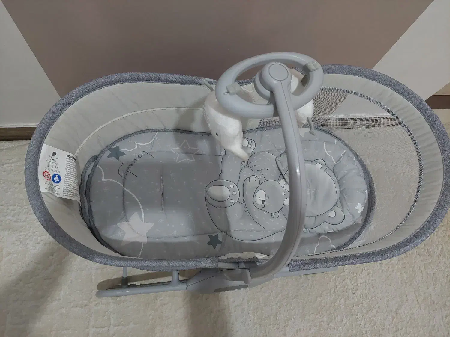 گهواره چرخشی برقی۴کاره ماستلا|تخت و صندلی بچه|رشت, حمیدیان|دیوار