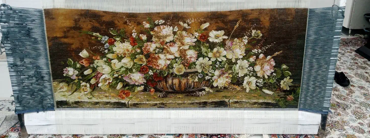 تابلو فرش گل سنگی|تابلو فرش|سنندج, |دیوار