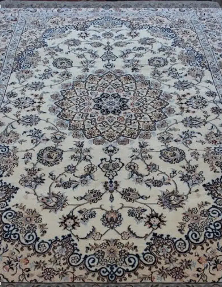 فرش دستباف ۳×۲ نایینی|فرش|مبارکه, |دیوار