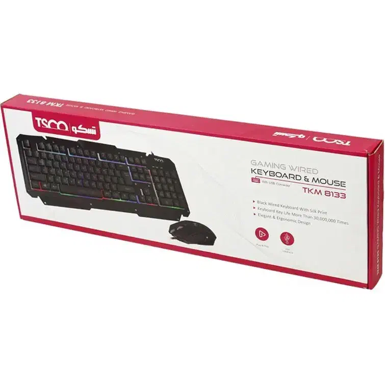 ست کیبورد موس سیمدار rgb بک لایت گیمینگ تسکو ماوس|قطعات و لوازم جانبی رایانه|تهران, میدان ولیعصر|دیوار