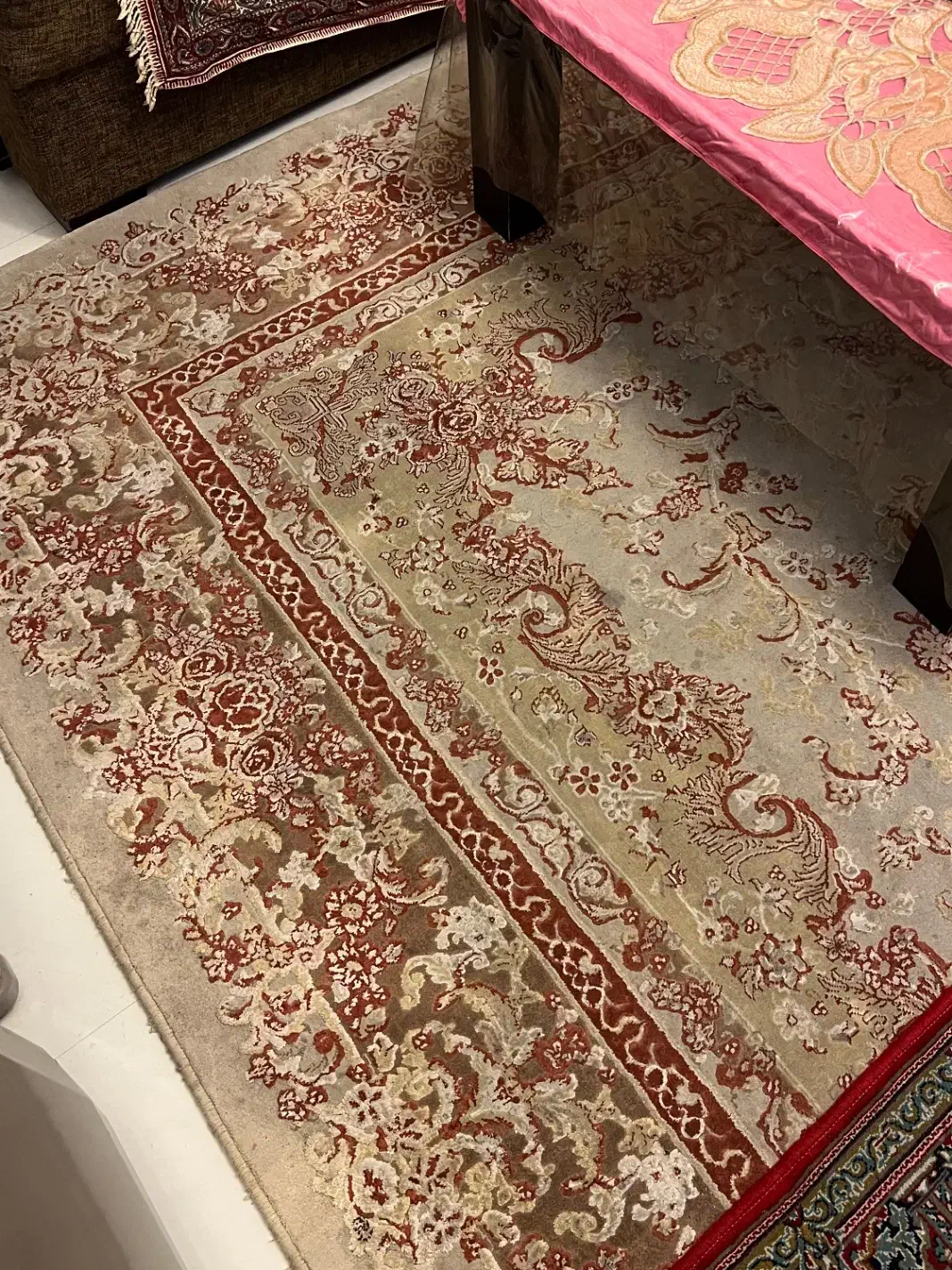 فرش ۱۲ و ۶ متری گل برجسته کرم ماشینی|فرش|تهران, توحید|دیوار